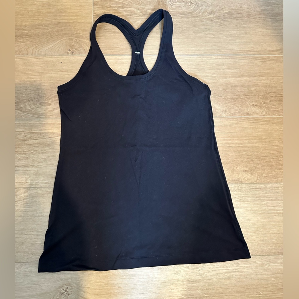 Black Lululemon racer back tank